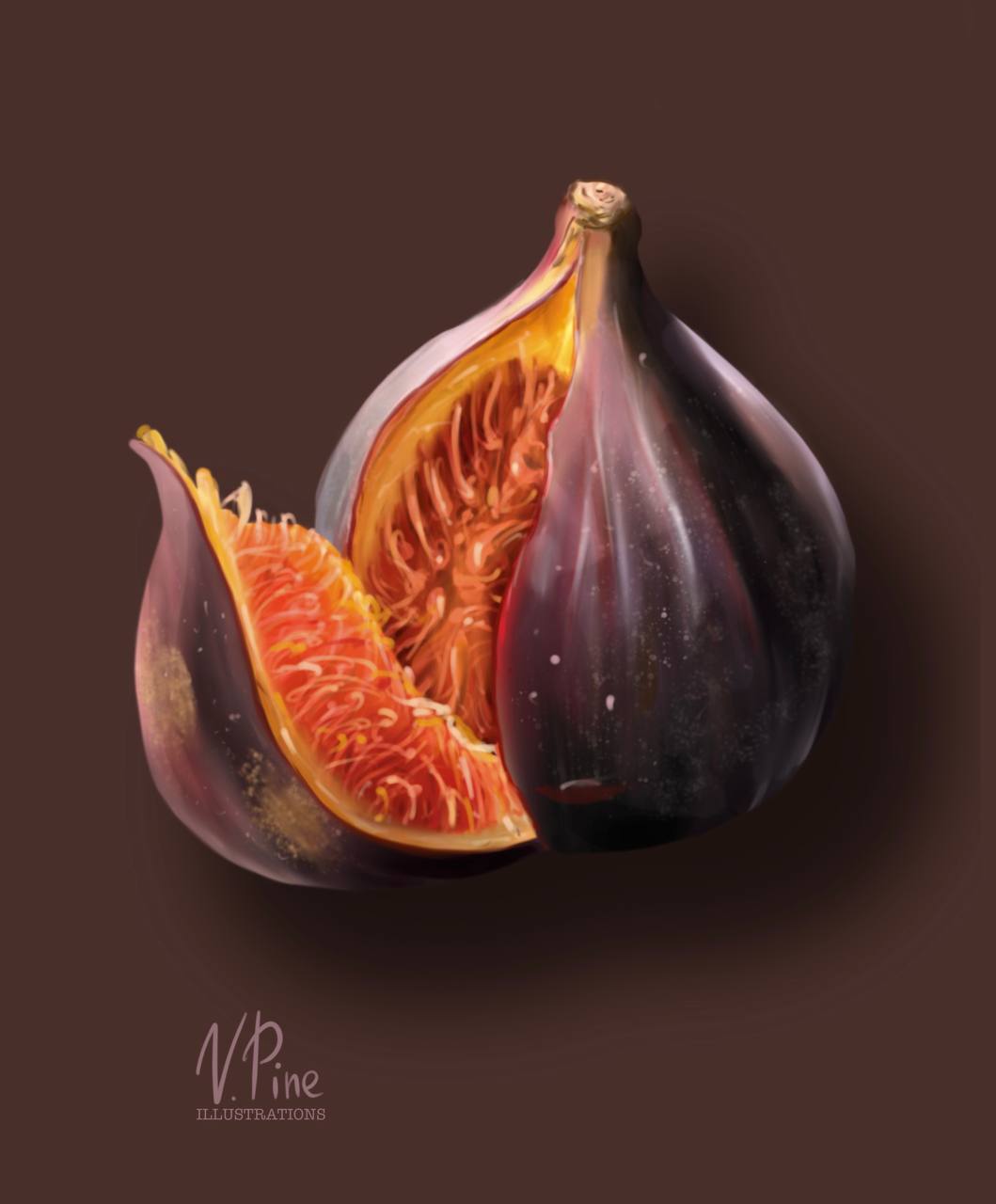 Fig, Halved